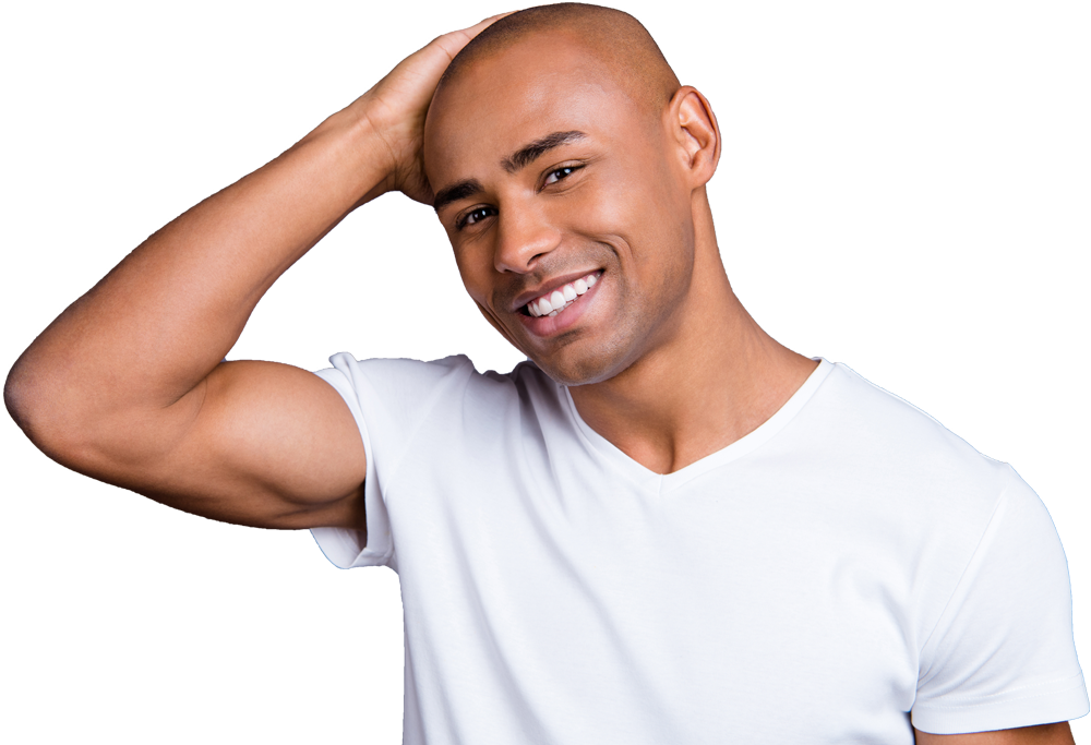 Gallery showcasing scalp micropigmentation results at simply scalp in purley, south london.